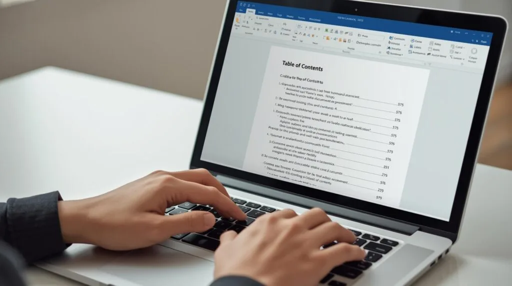 Comment faire une table des matières sur Word ?