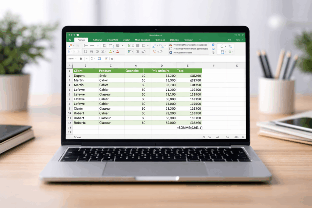 Figer une colonne Excel
